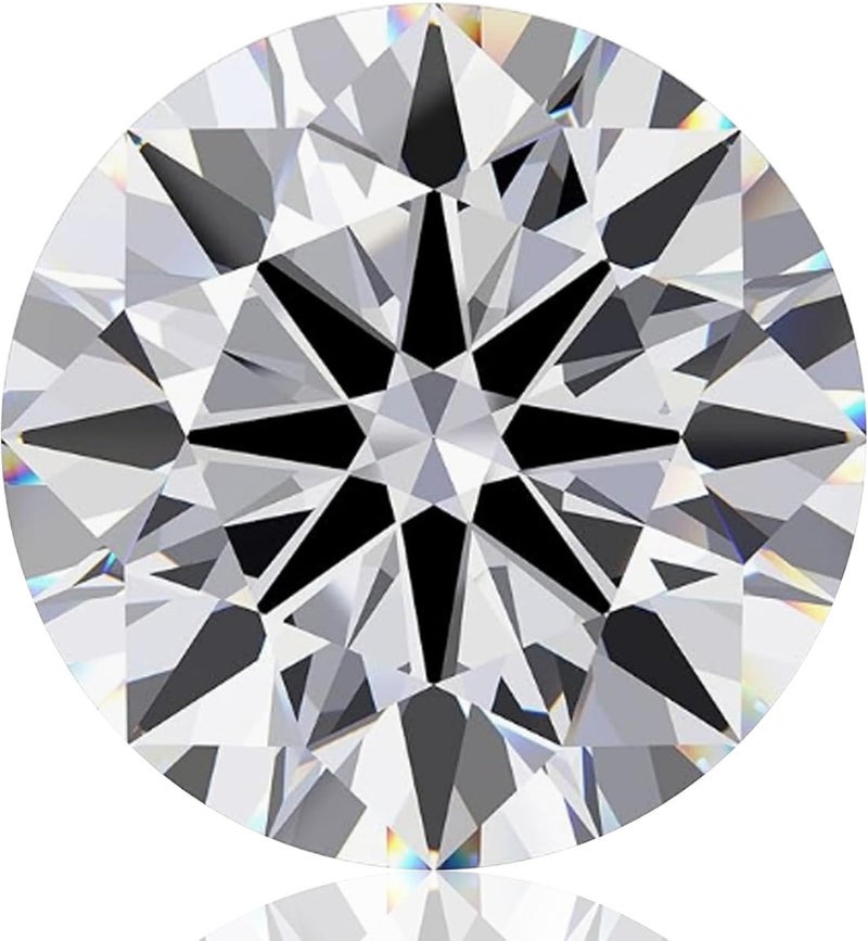 BLAROSE Store 0.3-10 Carat Moissanite Loose Stone D Color VVS1 Clarity Round Brilliant Cut Diamond Gemstone for Jewelry Making with GRA Certificate - Image 1